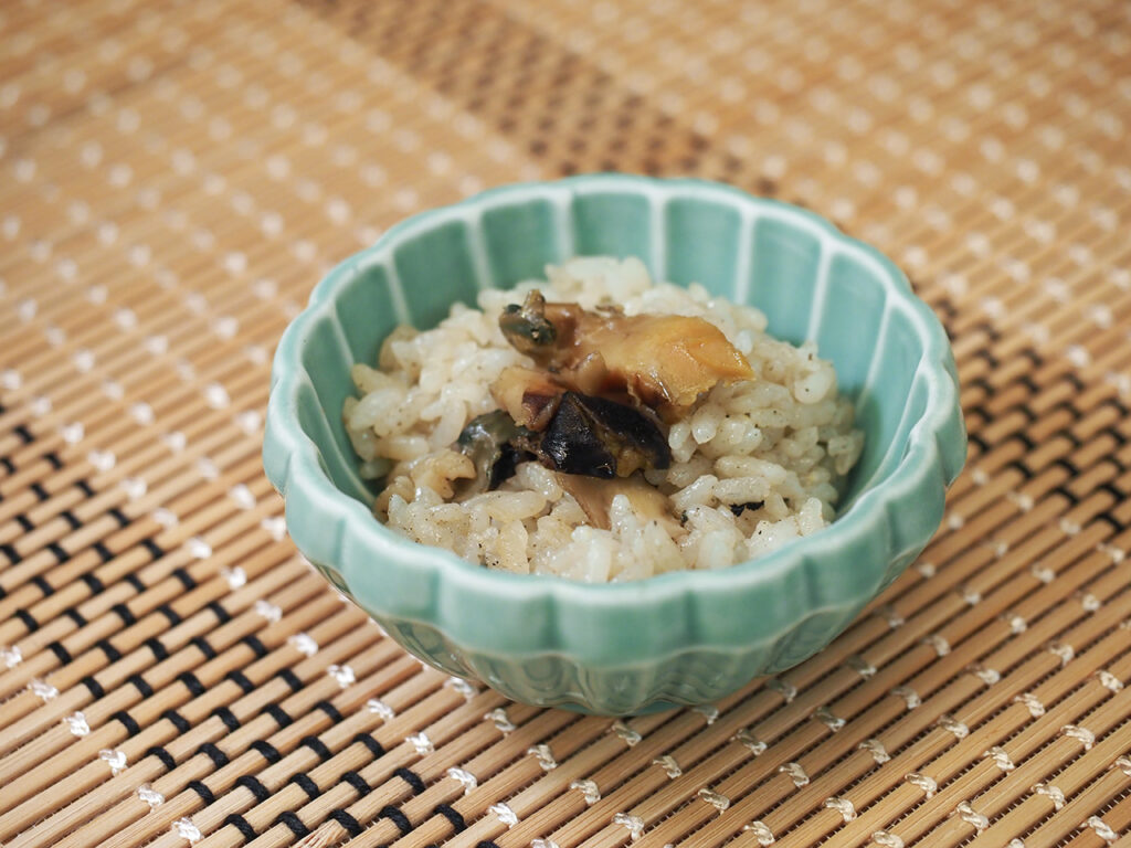 つるおかふうどフェスタ　由良のサザエの混ぜご飯「ゆらのサザエさん」